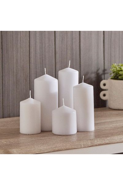 Home Box Luna 5-Piece Pillar Candle Set