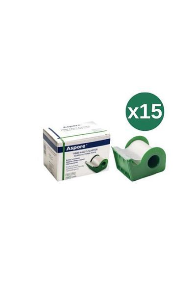 ASPORE فلتر ورق طبي 5 سم × 5 متر 15 قطعة