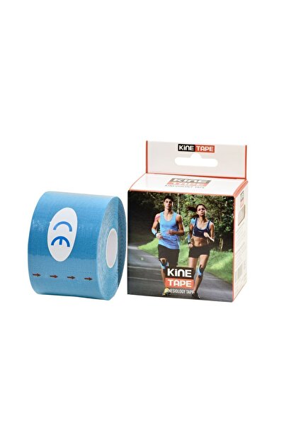 KİNE TAPE Mavi Renk Sporcu Bandı 5 Metre X 5 Cm Kinezyo Tape