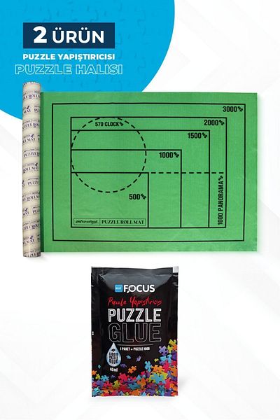Neverland Puzzle Carpet and Adhesive - 3000Pcs and 1000Pcs