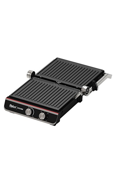 Relux Rtm5200 2000w Döküm Izgara Ve Tost Makinesi – 6 Dilim, 180° Açılabilir, Çıkarılabilir Plakalar