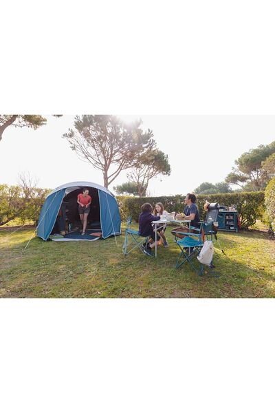 Decathlon Quechua 4 Kişilik Kamp Çadırı - 1 Odalı - Arpenaz 4.1 Fresh & Black