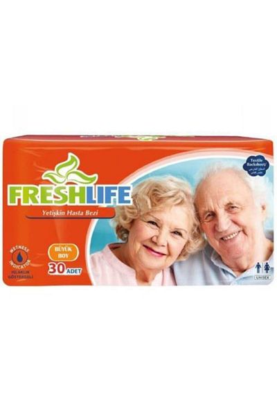 Freshlife Large 30-Piece Waistband Patient Diapers