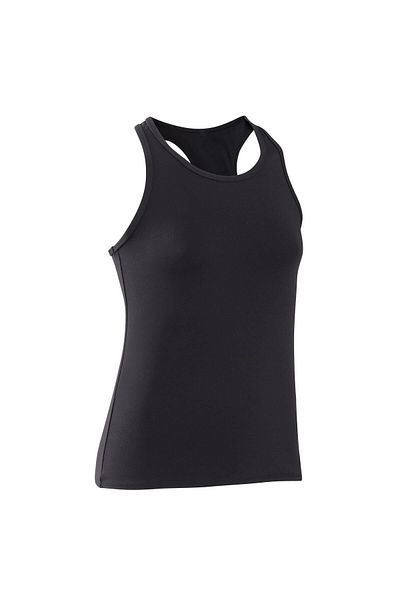 Decathlon Domyos Children's Black Sports Tank - Gymnastics