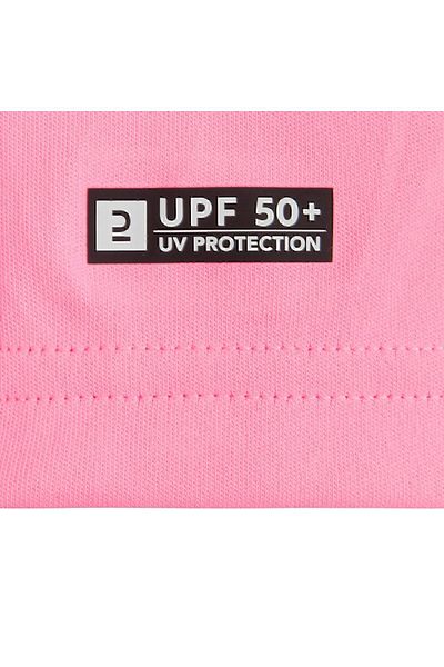 Decathlon Tricou pentru copii Olaian cu protecție UV cu mânecă scurtă pentru surfing - roz - 100