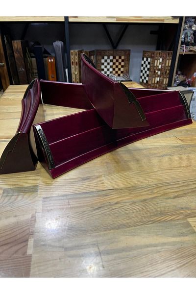 OTTOMAN GAMES Oval Wooden Mahogany Okey Set