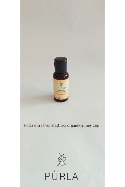 PURLA AROMATERAPİ Purla Ultra Bronzlaştırıcı Vegan Doğal Güneş Yağı Seyahat V...
