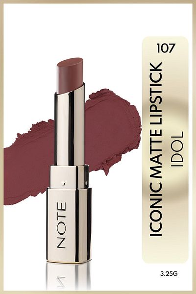 NOTE Iconic Matte Lipstick Lasting Matte Lipstick 107 Idol - Brown