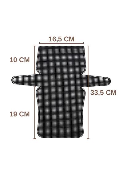 SENSY Black Plastic Bag - Canvas 16.5 cm and 33.5 cm