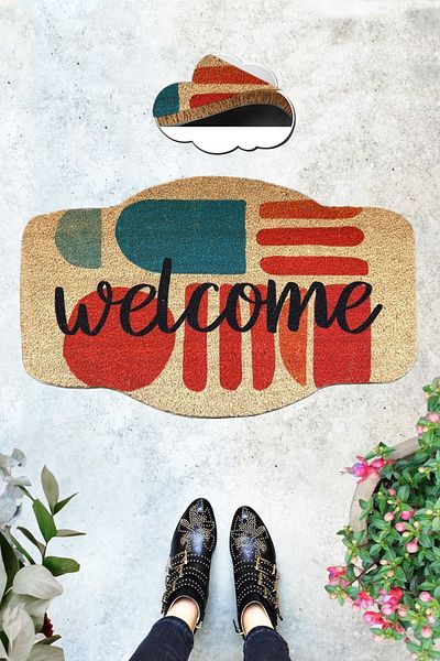 Chilai Home Coco Checasa 45x75 Cm Natural Koko Bristle Mat, India Natural Door Mat