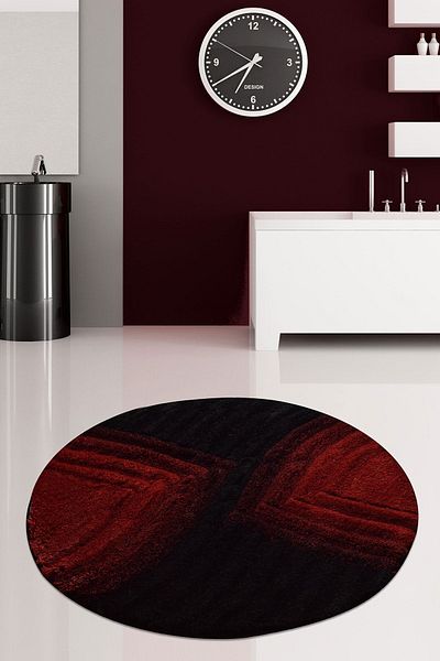 Chilai Home Stella Red 90x90 cm Ακρυλικό Χαλί Μπάνιου - Μοντέλο Πόρτας