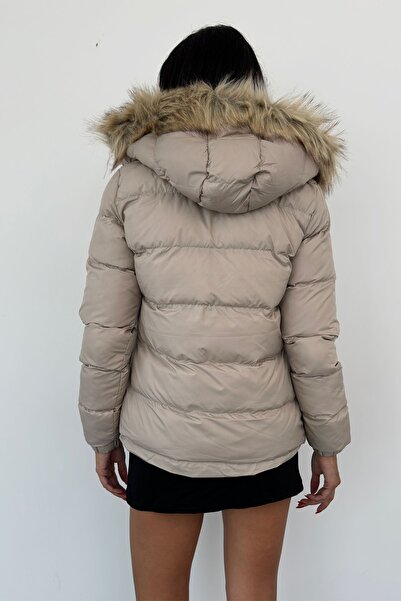 Weyeze Short Puffer Jacket with Furry Hat AD-K50470LNW