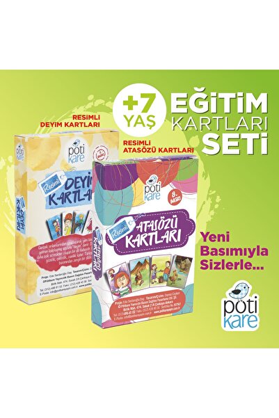 Pötikare Yayıncılık Resimli Deyim- Atasözü Kartları Seti
