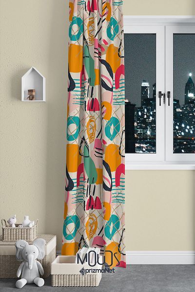 Moud's Suede Digital Printed Extra String - Single Wing, Artistic Pattern, Teen Room Living Room