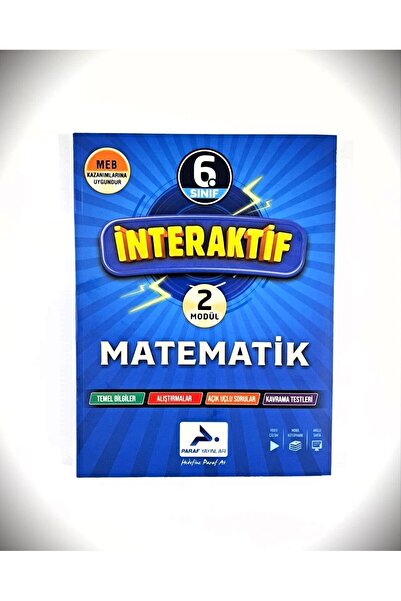 paraf yayınları Paraf Yayınları 6.Sınıf İNTERAKTİF Matematik Soru Bankası