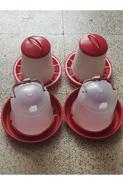 NURDAĞ HIRDAVAT Chick Food Bowl 2 Pieces 1.3 kg Chick Water Bowl 2 Pieces 1.3 Lt