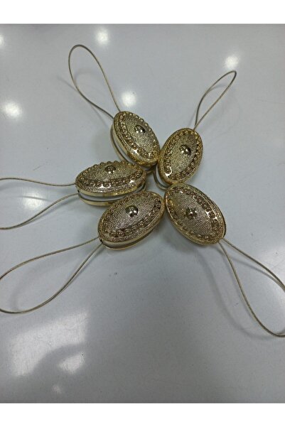 Çınar Aksesuar Set de 5 zăvoare galbene pentru perdele magnetice