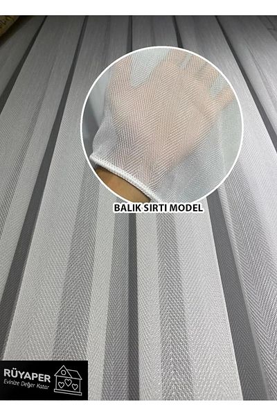 RÜYAPER Dreamper Trending Product Heavy Weight Fish Scale Tulle Curtain Suitable for Any Room