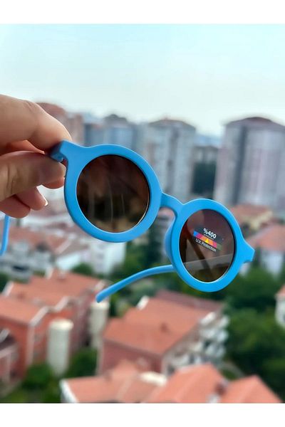 Bonicce Uv400 Scandinavian Children's Sunglasses - Age 1-10, Blue Color, Original in Cabinet