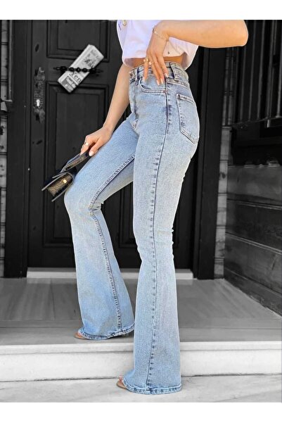 DRC trend Відкриті джинси з високою талією з іспанською ластикою