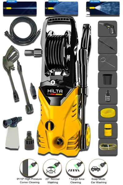 Hilta Power Alman 180/200 Bar Bakır Sargılı Su Soğutmalı Profesyonl Yüksek Ba...