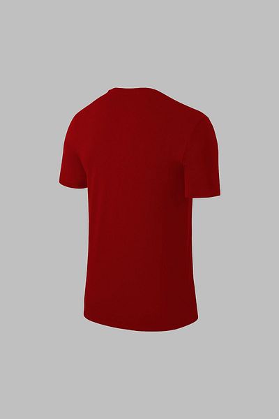 POSEIDON STORM Țesătură Dri-Fit Burgundy pentru bărbați - Tricou confortabil cu mânecă scurtă pentru drumeții și alergare (4XL-10XL)