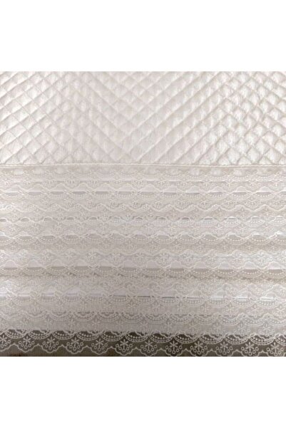 Evsay Dolap Içi Kapitone Güpürlü Raf Örtüsü En 50cm Boy 450cm Beyaz