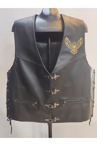 Dein DasLeder Eagle Model Genuine Calf Leather Vest