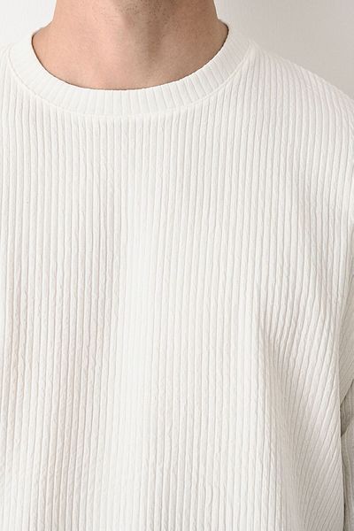 İLKCET MODA Ανδρικό φούτερ με ραβδώσεις Oversize - Άνετη εφαρμογή