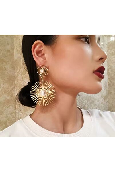 1PARÇAMAVİ New Season Clip-on Women's Cone - Non-perforated Ear Earrings