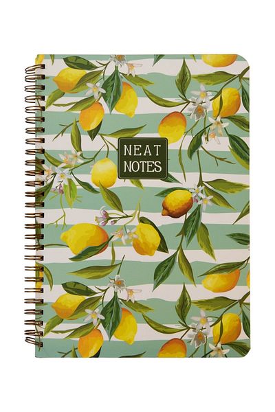 KESKİN COLOR Hard Cover Neat Notes Spiraled Lined Notebook 17x24cm 100 Sheets