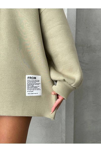 İLKCET MODA Oversize μακριά γυναικεία φούτερ με κουκούλα