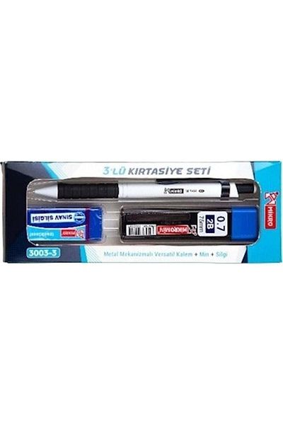 Mikro 0.7 Mm Set of 3 (Versatile Pen+nib+eraser) 3003-3
