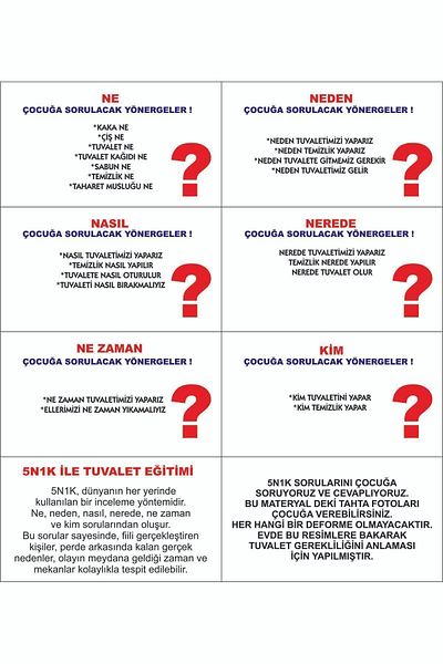 EZBERMATİK New Generation Toilet Training Assistant - 5N1K Material