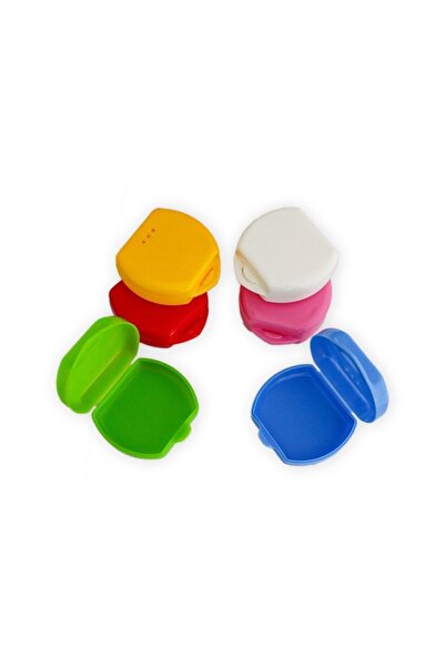 MEDİKO Protez Diş Saklama Kabı Aparey Kutusu Şeffaf Plak Kabı Küçük Boy 2 Adet