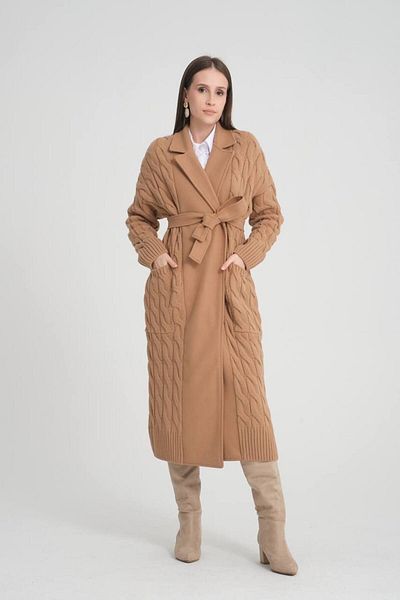 Meryemce Butik HMS ΠΛΕΚΤΟ & ΚΑΣΕ - Παλτό από Συνδυασμό