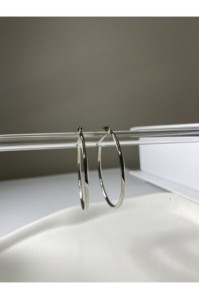 stainles steel Çelik Orta Boy Klipsli Halka Küpe