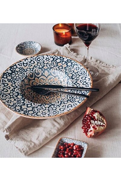 Bonna Porselen Alhambra Serisi Makarna Tabağı 28 Cm Alhbnc28ck (1 ADET)