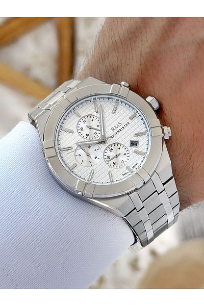 Romanson Function 5 Atm Waterproof Steel Band Steel Case Men's Wristwatch 154201