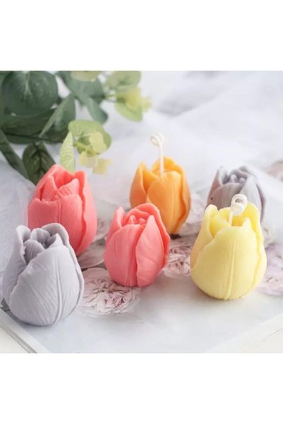 Zubida Büyük Lale Silikon Kalıbı (4,5CM)