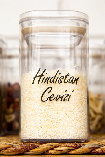 DNS HOME 12 Pack 200 ml Acrylic Spice Jar Storage Container with Vacuum Lid and Jar with Transparent Label Gift