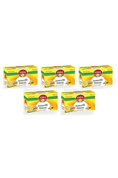 Doğuş شاي أعشاب بالزنجبيل والليمون 5 قطع 20 قطعة