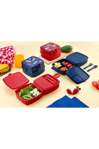 Cosiness Cat Power Two-Tier Lunch Box