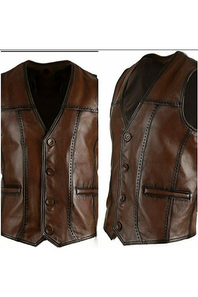 ArdaStilDeri Genuine Leather Style Vest