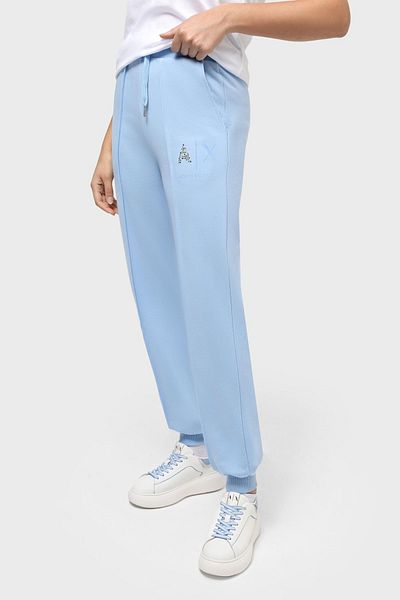 Armani Exchange Pantaloni de jogging din bumbac cu croială obișnuită - PANTALONI 3DYP75 YJFEZ 15DD