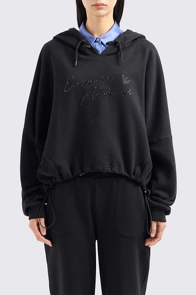Emporio Armani سويت شيرت قطني Boyfrend Fit - SWEAT 6D2M7F 2J49Z 0999