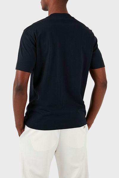 Emporio Armani Tricou din bumbac cu gât crew pentru bărbați - Regular Fit 3D1TH3 1JOCZ 09Q8
