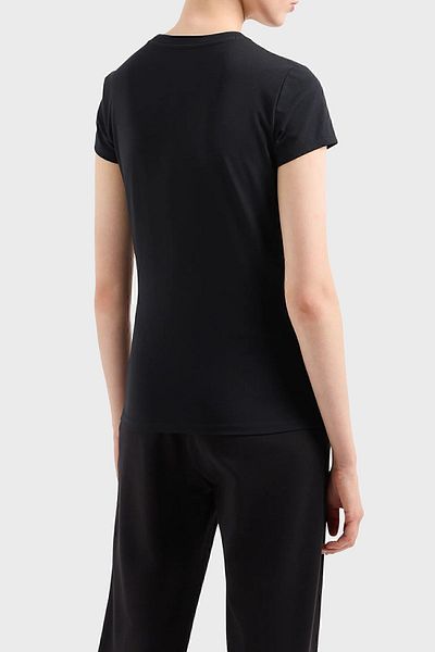 Armani Exchange Tricou din bumbac slim cu decolteu triplu TRIUC 3DYT27 YJDTZ 1200