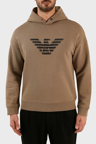 Emporio Armani 100% Cotton Regular Fit Hooded Sweat Men's Sweat 6l1ml9 1jwpz 01d8