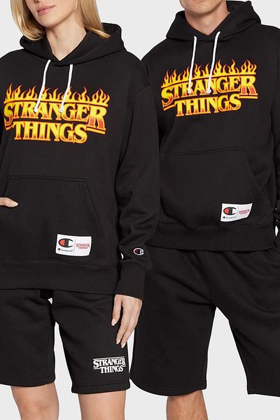 Champion Λογότυπο Regular Ft Hooded Kangaroo Pocket Cotton Sweat Unisex Sweat 217780   Κκ 003